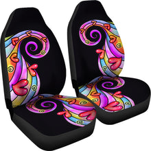 Load image into Gallery viewer, Colorful Abstract Swirls Car Seat Covers Set

