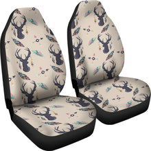 Load image into Gallery viewer, Boho Deer Feathers and Arrows Car Seat Covers Tan

