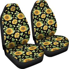Load image into Gallery viewer, Sunflower Pattern and Leaves Car Seat Covers Set
