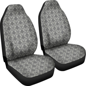 Gray Damask Car Seat Covers Seat Protectors