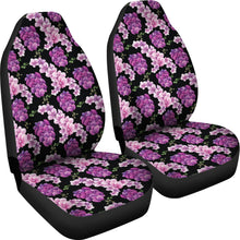 Load image into Gallery viewer, Black Pink and Purple Orchid Flower Car Seat Covers

