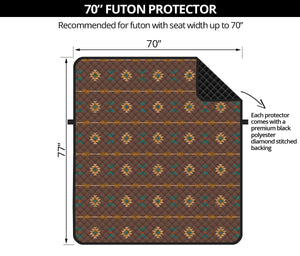 Dark Brown Southwestern Tribal Pattern Furniture Slipcovers