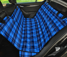 Load image into Gallery viewer, Blue Plaid, Tartan, Back Seat Cover Hammock For Pets
