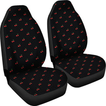 Load image into Gallery viewer, Black With Red Cherry Pattern Car Seat Covers
