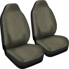 Load image into Gallery viewer, Olive Green Reptile Lizard Skin Car Seat Covers
