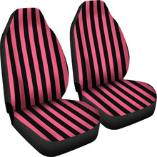 Load image into Gallery viewer, Pink and Black Striped Car Seat Covers Seat Protectors
