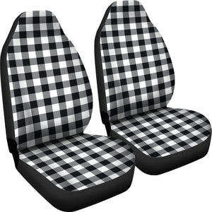 Black White Buffalo Plaid Car Seat Covers To Match Pet Hammock