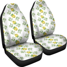 Load image into Gallery viewer, White With Lemon Pattern Car Seat Covers Set of 2
