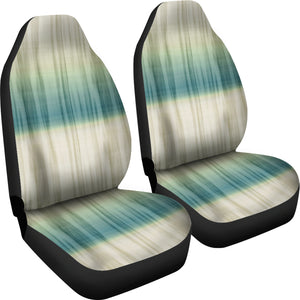 Green, Blue and Cream Tie Dye Car Seat Covers Seat Protectors