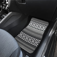 Load image into Gallery viewer, Gray Mexican Serape Inspired Floor Mats Set of 4
