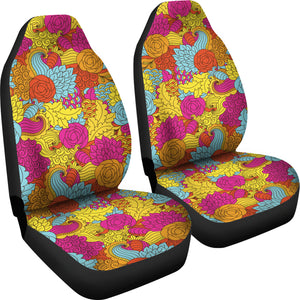 Colorful Abstract Pattern Car Seat Covers