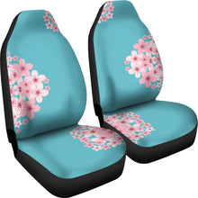Load image into Gallery viewer, Teal Cherry Blossom Bouquet Seat Covers
