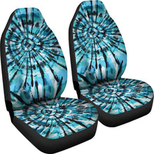 Load image into Gallery viewer, Tie Dye Seat Covers Teal, Black and Blue
