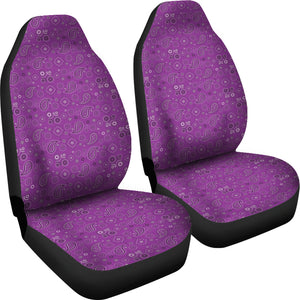 Purple Paisley Seat Covers