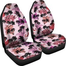 Load image into Gallery viewer, Palm Tree Car Seat Covers Set in Sunset Colors
