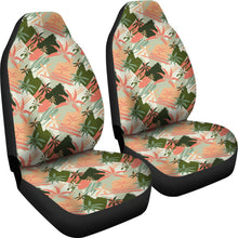 Load image into Gallery viewer, Peach, Green and Coral Palm Tree Pattern Car Seat Covers
