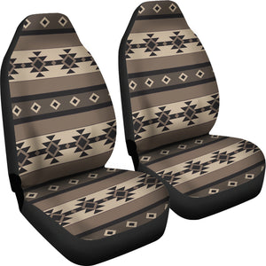 Neutral Colored Tribal Boho Pattern Car Seat Covers Aztec Ethnic