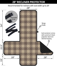 Load image into Gallery viewer, Cool Brown Buffalo Check Furniture Slipcovers
