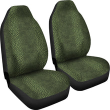 Load image into Gallery viewer, Dark Green Reptile, Snake, Skin, Scales, Car Seat Covers
