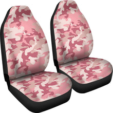 Load image into Gallery viewer, Blush Pink and Rose Camouflage Car Seat Covers Set Camo Seat Protectors
