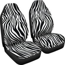 Load image into Gallery viewer, Black and White Zebra Print Car Seat Covers Set
