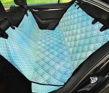 Load image into Gallery viewer, Watercolor Mermaid Scales, Green and Blue Back Seat Cover For Pets
