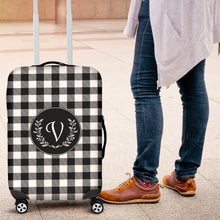 Load image into Gallery viewer, V Luggage Cover Buffalo Plaid
