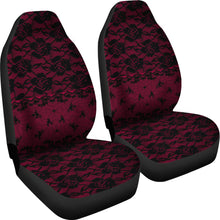 Load image into Gallery viewer, Dark Pink Lace Car Seat Covers
