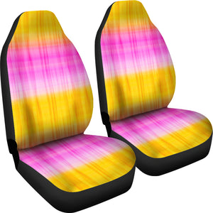 Pink and Yellow Tie Dye Car Seat Covers Seat Protectors