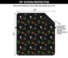 Load image into Gallery viewer, Western Cowboy Pattern on Black Furniture Slipcover Protectors
