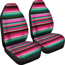 Load image into Gallery viewer, Serape Style Pink and Teal Car Seat Covers Set
