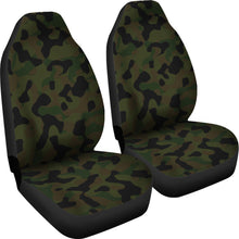 Load image into Gallery viewer, Camo Green Brown and Black Camouflage Car Seat Covers Seat Protectors
