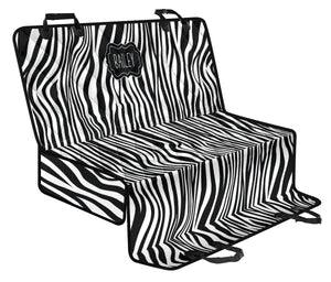 Bailey Zebra Black and White Back Bench Seat Cover For Pets
