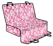 Load image into Gallery viewer, Pink and White Hibiscus Back Seat Cover For Pets Dog Hammock
