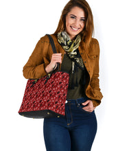 Load image into Gallery viewer, Dark Red Paisley Pattern Tote Bag Bandana Print Purse
