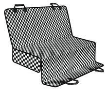 Load image into Gallery viewer, Medium Black and White Checkered Pattern Back Seat Cover For Pets
