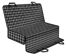 Load image into Gallery viewer, Medium Gray and Black Buffalo Plaid Back Seat Cover For Pets Small Print
