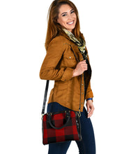 Load image into Gallery viewer, Buffalo Plaid Hand Bags Black With White or Red
