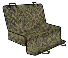 Load image into Gallery viewer, Camo Back Seat Cover For Pets Fits Cars, SUVS and Trucks Camouflage Green, Gray, Brown
