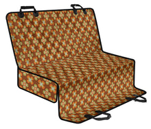 Load image into Gallery viewer, Brown With Orange Retro Hippie Flowers Pet Hammock Back Seat Cover
