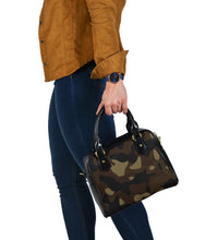 Load image into Gallery viewer, Camo Purse Handbag In Brown, Tan and Black Camouflage Pattern
