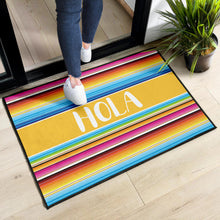 Load image into Gallery viewer, Hola serape style design doormat
