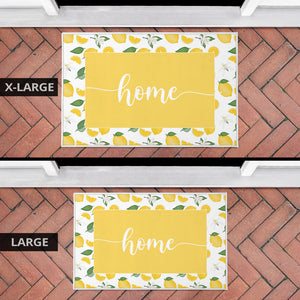 Home Lemon Pattern Welcome Mat