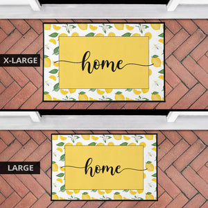 Home Lemon Pattern Welcome Mat