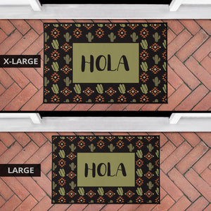 Hola Cactus Pattern Doormat Welcome Mat Southwestern Pattern