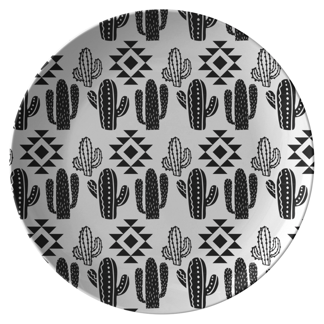 Black and White Cactus Boho Pattern 10