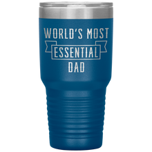 Load image into Gallery viewer, World&#39;s Most Essential Dad Insulated Stainless Steel Powder Coated Tumbler Mug
