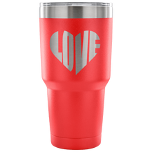 Load image into Gallery viewer, LOVE Heart Design Insulated Stainless Steel Coffee Mug Vacuum Tumbler Powder Coated With Laser Etched Design
