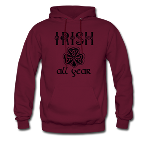 Irish All Year Unisex Hoodie - burgundy