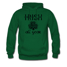 Load image into Gallery viewer, Irish All Year Unisex Hoodie - forest green

